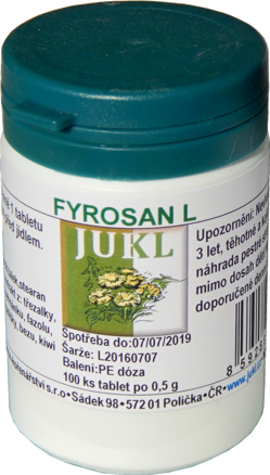 Jukl Fyrosan L tablety 100ks