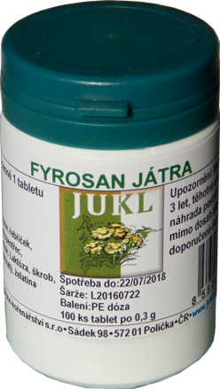 Jukl Fyrosan Pečeň tablety 100ks