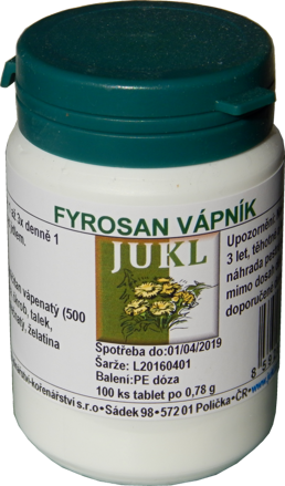 Jukl Fyrosan Vápnik tablety 100ks