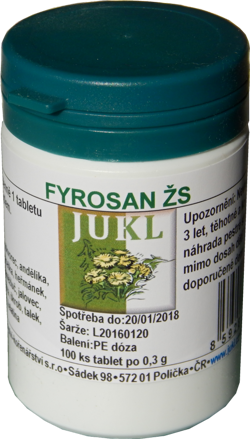 Jukl Fyrosan ŽS tablety 100ks