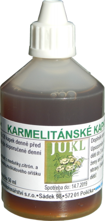 Jukl Karmelitánske kvapky (D0) tinktúra 50ml