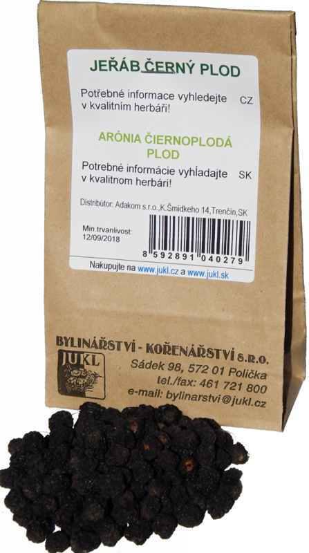 Arónia čiernoplodá plod Arónia čiernoplodá plod