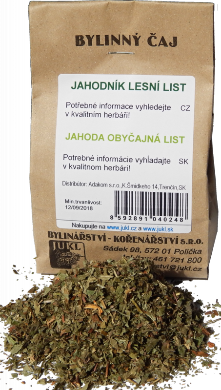 Jahoda obyčajná list