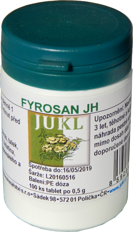 Jukl Fyrosan JH tablety 100ks Jukl Fyrosan JH tablety 100ks