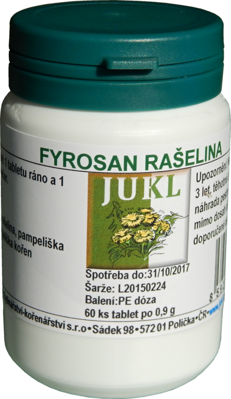 Jukl Fyrosan Rašelina tablety 60ks Jukl Fyrosan Rašelina tablety 60ks