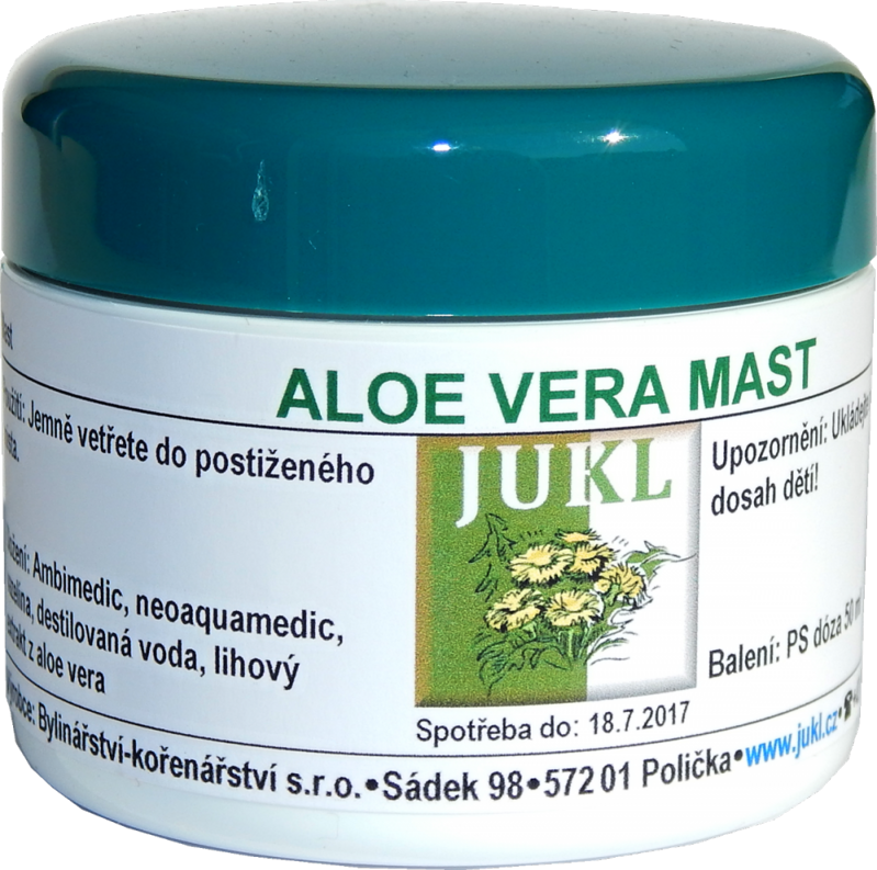 Jukl Masť Aloe vera 50ml Jukl Masť Aloe vera 50ml